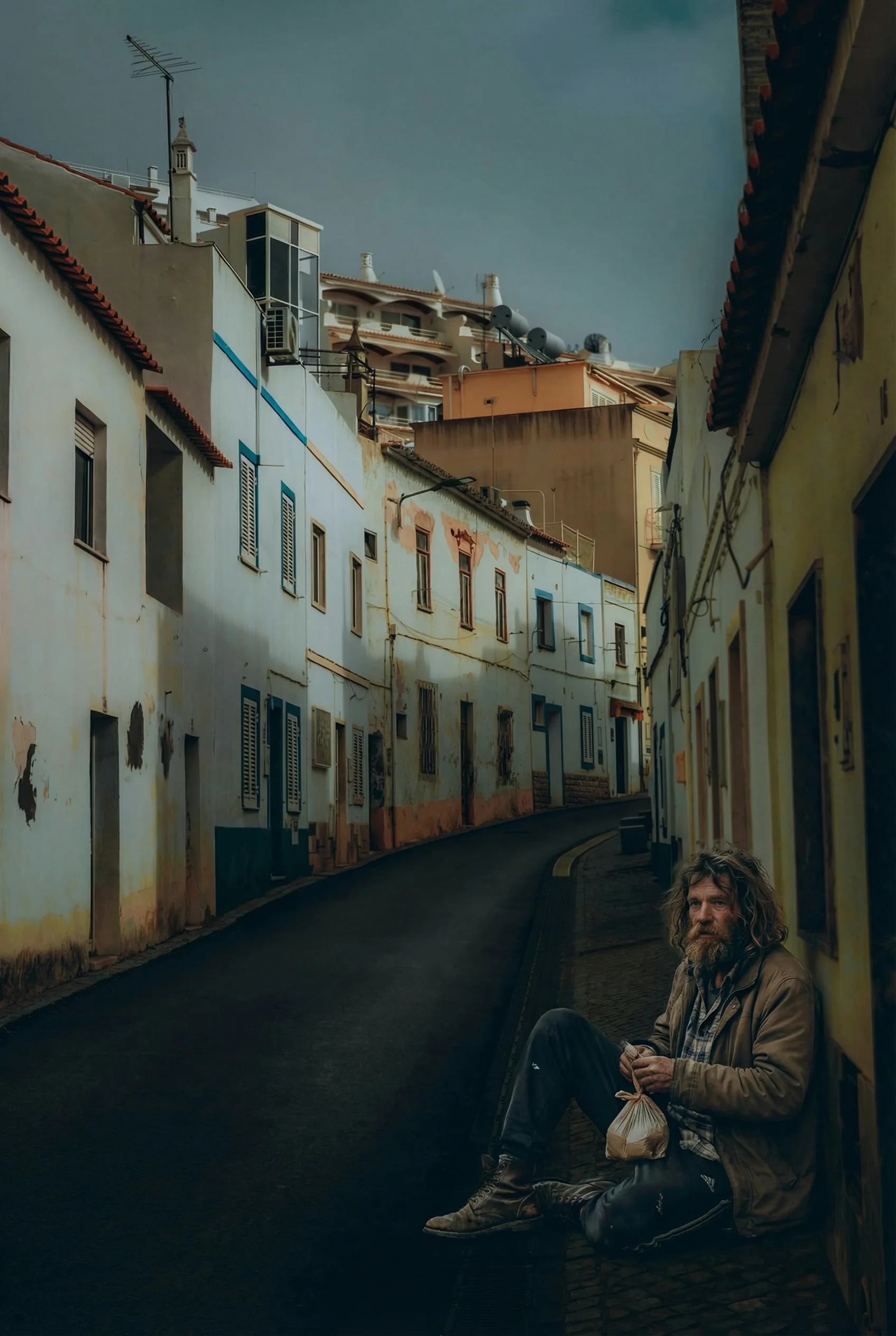 AI Homeless Man
